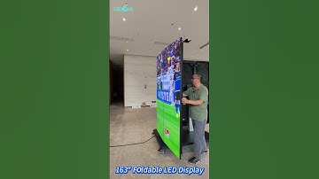 🔥 Meet the Future of LED Displays: 163" Liftable & Foldable All-in-One Screen!  #ledinnovation