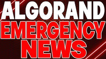 ALGORAND EMERGENCY NEWS & UPDATES - ALGO PRICE PREDICTION AND SHOULD YOU BUY IT??