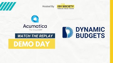 Acumatica Demo Day - Dynamic Budgets