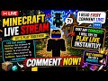 Minecraft LIVE STREAM 🎮 Best Comment Gets Shoutout!