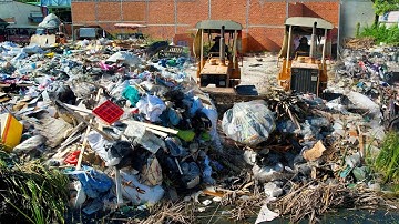 Amazing New Project!! Delete Garbage Dump Huge Size By Dozer D31p Clear, Pushing Trash Into​ Water