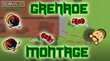 GRENADE MONTAGE! | Epic Grenade Compilation | Surviv.io