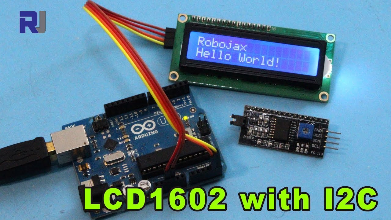 Morgue Pesimista Intacto How to use LCD LCD1602 with I2C module for Arduino - Robojax - YouTube