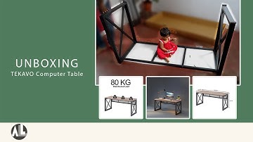 Tekavo Computer Table | Unboxing, Setup & Review |150X60X76 Cm  Engineered Wood,Matte,Multicolor