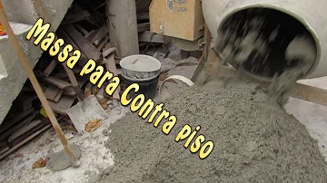 Como fazer a farofa para assentar piso?