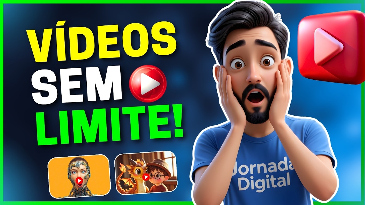 🚨ESSAS IAs LIBERAM VÍDEOS INFINITOS 100% GRÁTIS (Sem Limite Diário!)