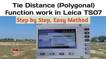 How to find Bearing and Distance in Leica TS07 Total Station?