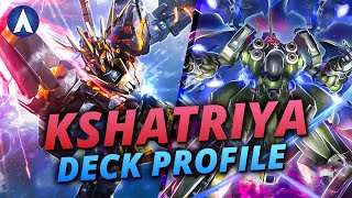Kshatriya & Unicorn 02 Banshee Blue Red Deck Profile & Combo Guide | Gundam Card Game TCG GD01