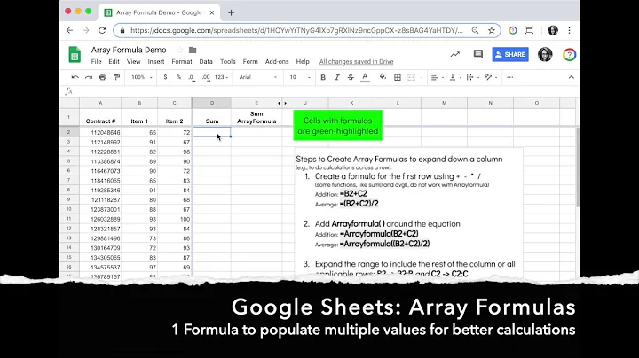 How to (and Why) Create a Basic Array Formula in Google Sheets