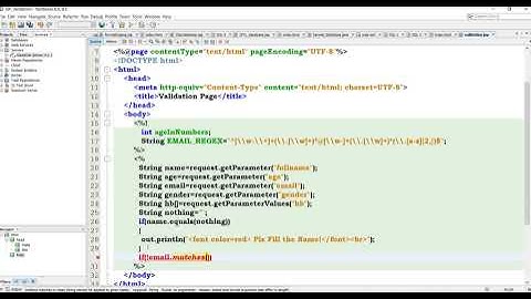 JSP  Registration Page with Validation