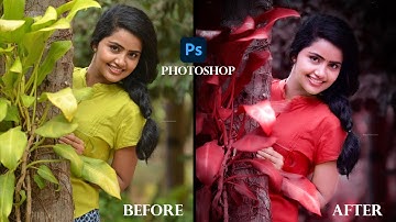 Moddy Red-Black Photo Background Colour Grading in Photoshop cc
