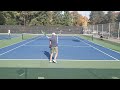 Epic Singles Match at Lower Woodland Tennis Court in Seattle Washington 