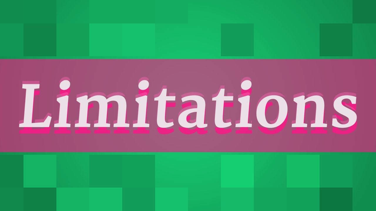LIMITATIONS pronunciation • How to pronounce LIMITATIONS YouTube