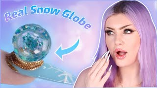 Attempting SNOW GLOBE Nails!