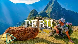 FLYING OVER PERU (4K UHD)  Relaxing Music Along With Beautiful Nature Videos  4K Video HD