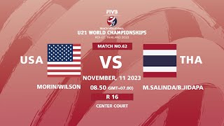 USA พบ THA /Women/Main draw/วอลเลย์บอลชายหาด U21 Beach World Championships