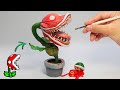 How To Make The Most Terrifying Plant / Super Mario Bros / Polymer Clay