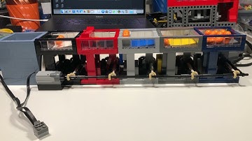 Lego GBC 5x Tiny Stepper in shared power configuration