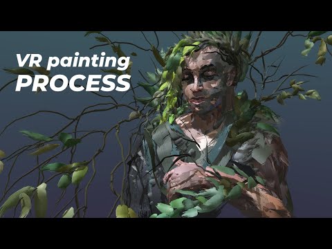 Birch Buddha – VR painting process