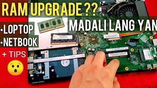 PAANO MAG UPGRADE NG RAM DDR3 | LOPTOP | NETBOOK [ EASY TUTORIAL ]