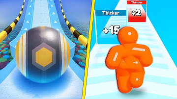 ⚡️🌏🏆 Action Balls Gyrosphere Race vs Tall Man Run All Levels Gameplay Trailer Android ios 4K