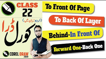 CLASS 22 II STACKING ORDER II CORELDRAW