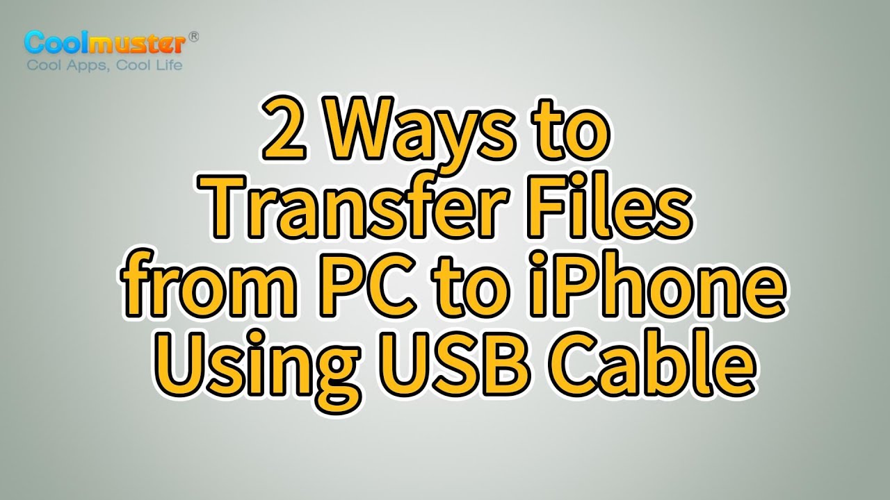 How To Transfer Files From PC To IPhone Using USB Cable Solved YouTube How To Transfer Files From PC To IPhone Using USB Cable Solved YouTube