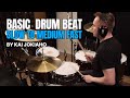 Basic drum beat from slow to medium fast