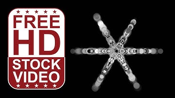 Free Stock Videos – abstract animated pulsing grey circles forming a star on black bg 2D