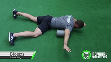 Foam rolling Biceps