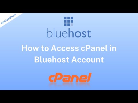 Access cPanel in bluehost web hosting | Bluehost Control Panel Login