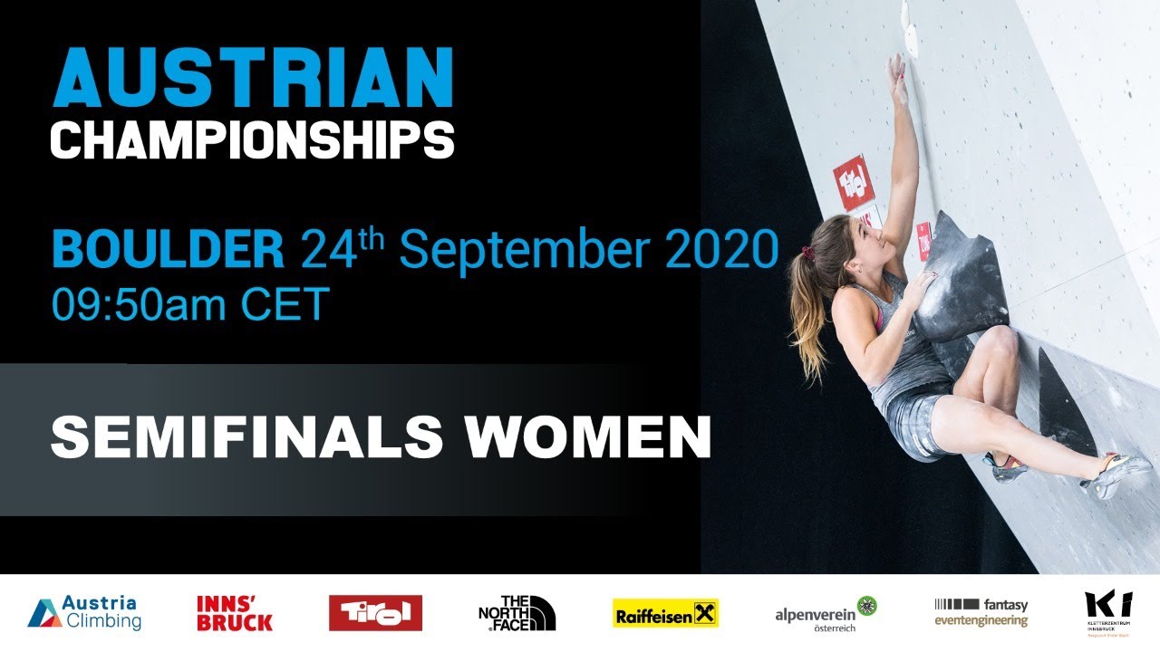 Austrian Climbing Championships BOULDER WOMEN SEMIFINAL YouTube