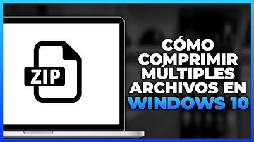 Cómo comprimir múltiples archivos en Windows 10 (2023)
