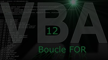 VBA-12 La boucle FOR : la puissance du PC