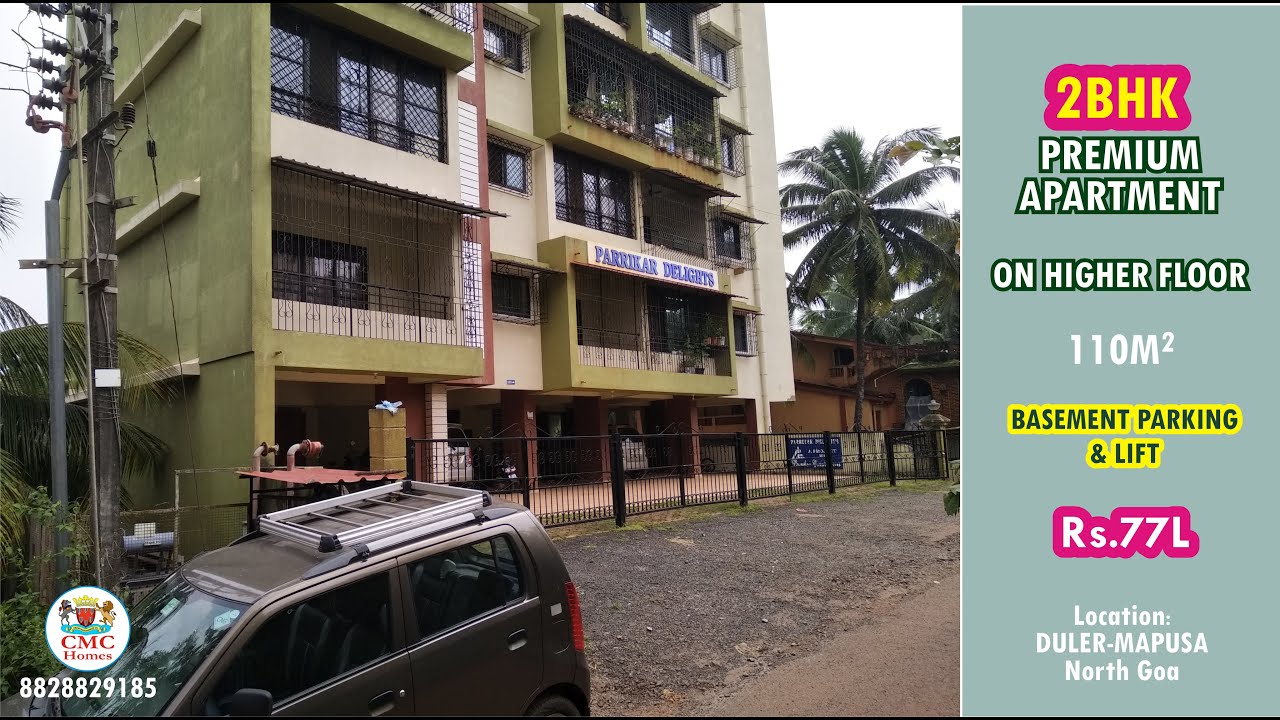 LUXURIOUS 2BHK Apartment FOR SALE in Duler, Mapusa, Goa. Rs.77L Only! CMC Homes 8828829185 [Eric