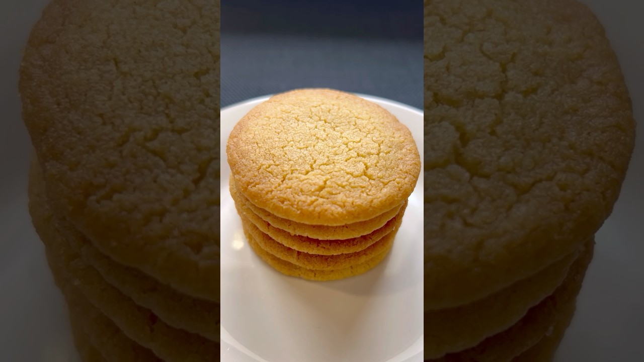 The Best 3 ingredient Butter Cookies #recipe