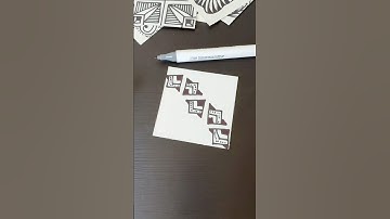 Inktober Tangles 2025 Day 20 Kangular #tangleart  #inktobertangles2025 #inktober #tutorial #simple