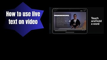 How to use live text on video with your iPhone & iPad | Apple