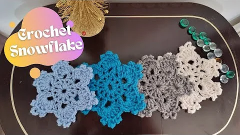 Learn to Crochet Snowflake Coaster with Free Pattern