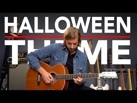 HALLOWEEN Movie Theme Guitar Lesson (John Carpenter) EASY Acoustic