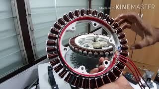 Motor Direct Drive เครื่องซักผ้า 220V. เป็น Motor Brushless 38v.