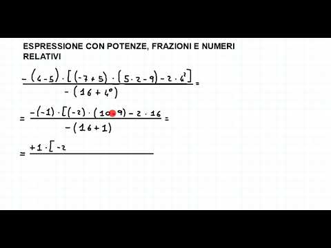 Svolgimento di un' espressione con frazioni e numeri relativi