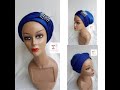 How to make a Turban with Front Pleats