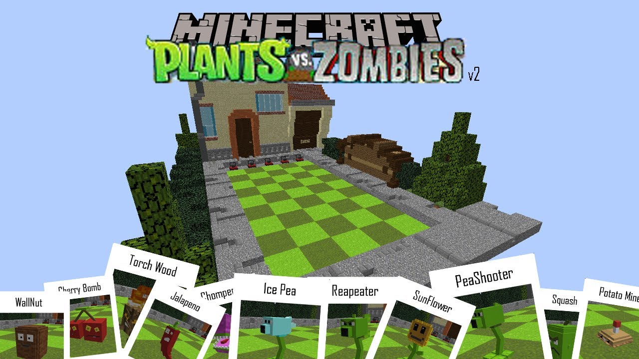 Plants vs Zombies Minecraft Map