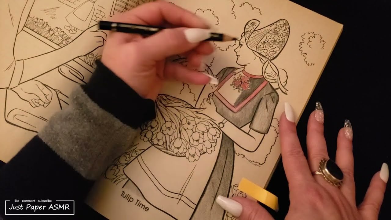 😴 ASMR Coloring with Color Pencils ▪︎ Sleep, Study & Relaxation ▪︎No Talking