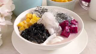 Grass Jelly Coconut Milk Fruit Bowl | 仙草椰奶果盘 by Ruyi Jelly 2,994 views 9 months ago 3 minutes, 36 seconds