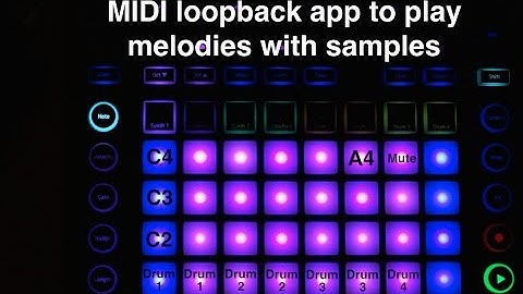 Circuit melodies with samples Part 5: MIDI loopback Lemur App