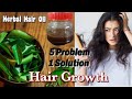 Homemade curry leaves hair oil  prevents hair loss dandruff  no cost hair oil