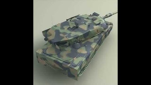 3D Model Leopard2a6 Main Battle Tank Review