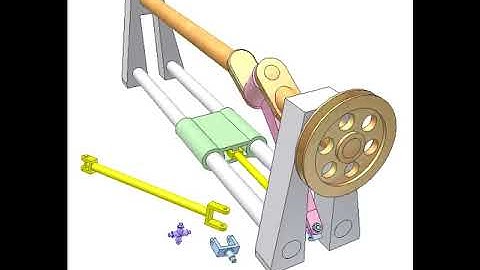 Spatial slider crank mechanism
